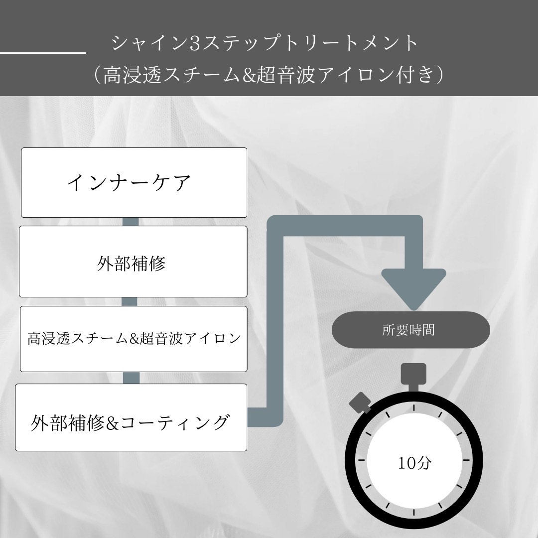 シャイン3Stepトリートメントの説明